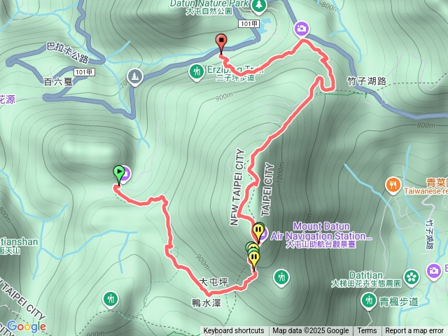 大屯自然公園停車場至大屯山