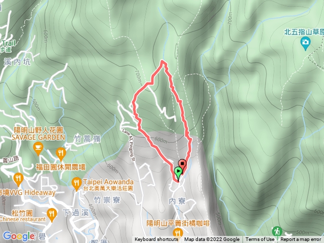 竹篙山南峰 福德正神 環狀