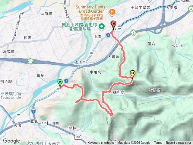 三峽長壽山成福山大暖尖山(注意路線經過私人農埸)預覽圖