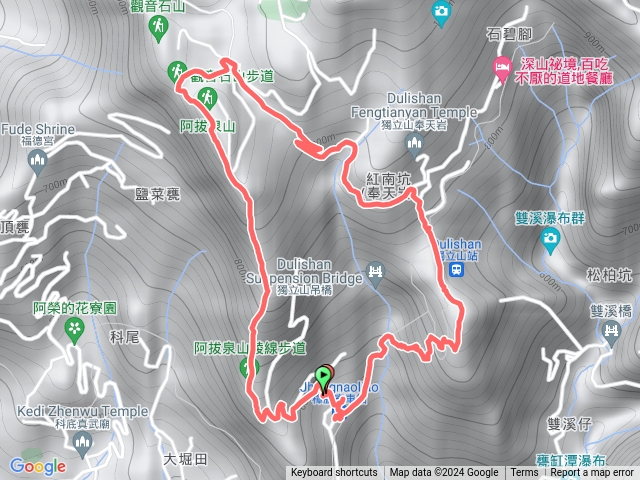 阿拔泉山獨立山樟腦寮環狀