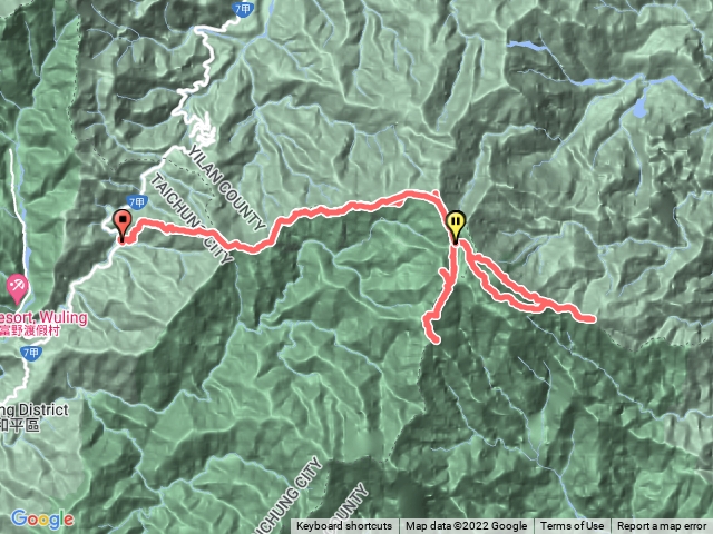 南湖大山群峰