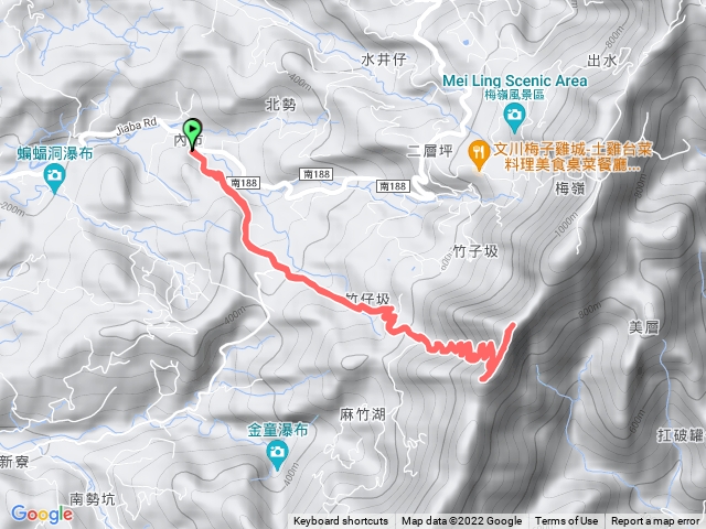 美麗峰(山字柱)、竹仔排山-南瀛百岳