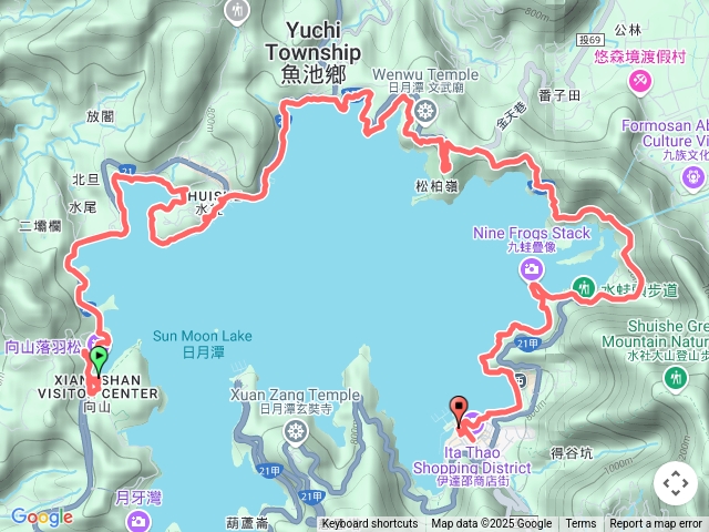 日月潭向山水社松竹崙步道