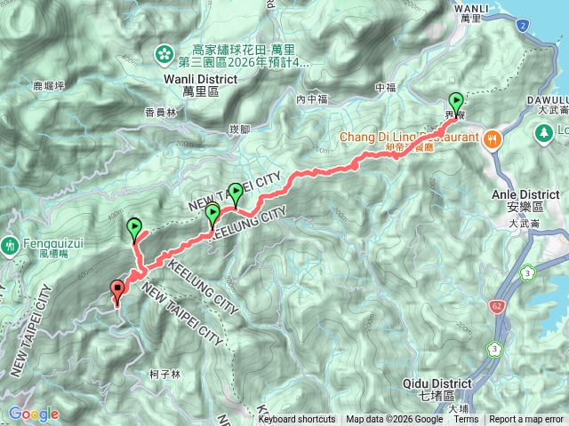界寮縱走東段變形版:基隆三界山主峰+西峰、開眼尖山、七分寮山、632峰、友蚋山預覽圖
