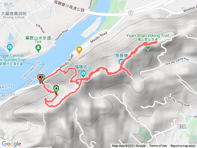 三峽鳶山（永安宮上-》彩壁-》鳶山三角點-》光復鐘-》返回）