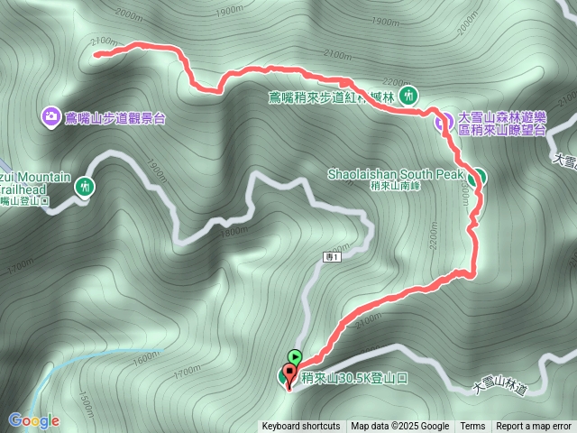 鳶嘴稍來縱走-30.1登山口預覽圖