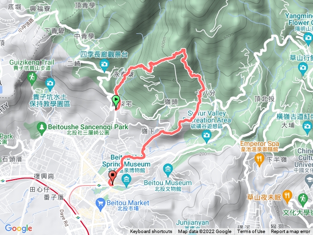 北投鳳梨宅到中正山步道