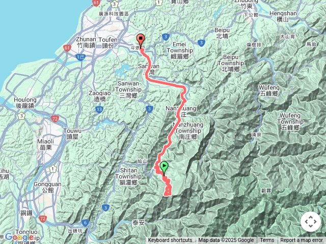 大湳林道P走騰龍山