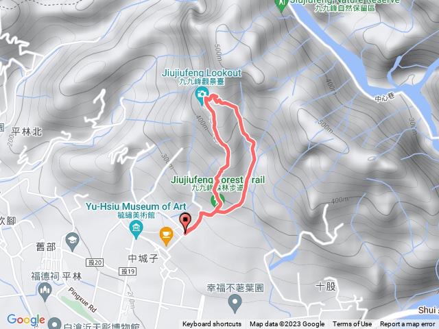 停車場至九九峰森林步道之頂