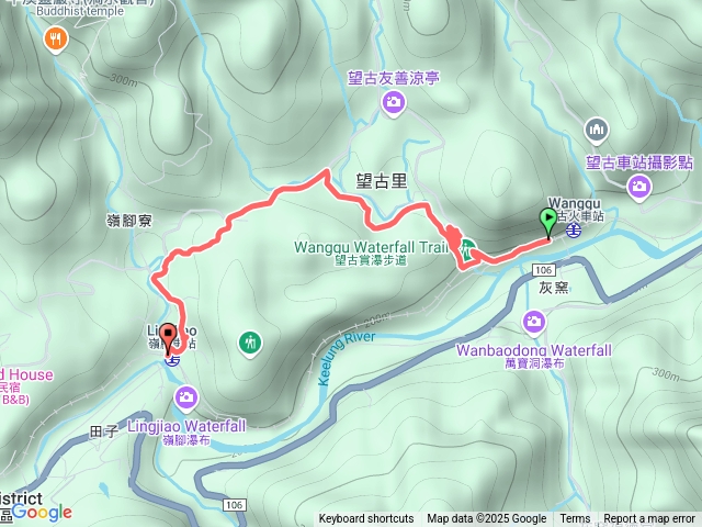 望古瀑布至嶺腳車站