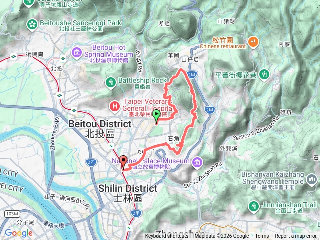 20260403天母下竹林步道(白雲山-玉稠湖山-玉稠湖山南峰-石角山)預覽圖