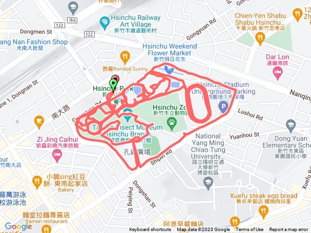 新竹市麗池櫻花🌸晨跑🏃