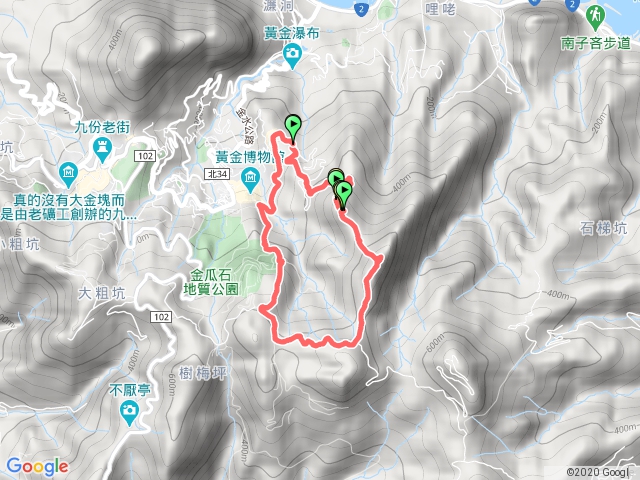 茶壺山-半屏山-黃金博物館O型環走
