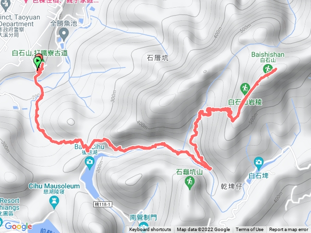 打鐵寮古道、白石山