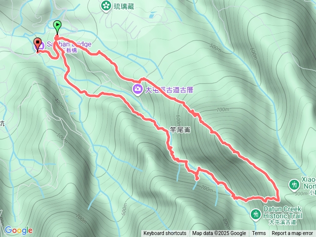 竿尾崙步道-大屯溪古道