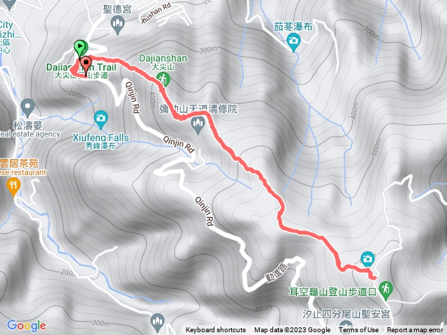 汐止大尖山至四分尾山往返