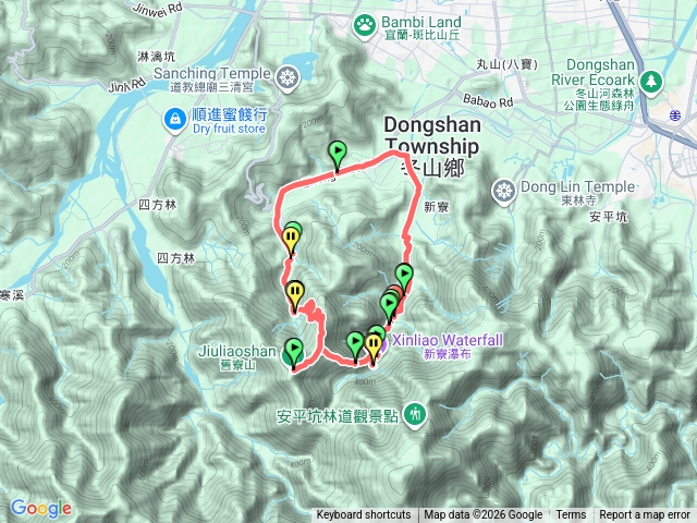 新寮瀑布.新舊寮山徑步道.舊寮瀑布O形