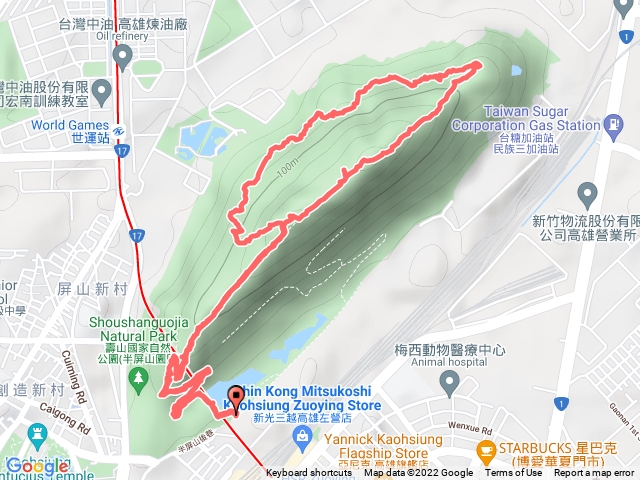 半屏山後登山口到碉堡