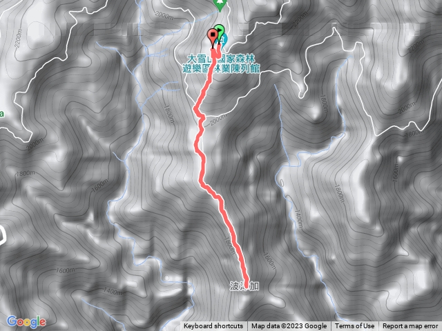 大雪山下坡津加