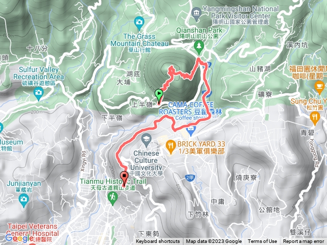 紗帽山步道、天母古道