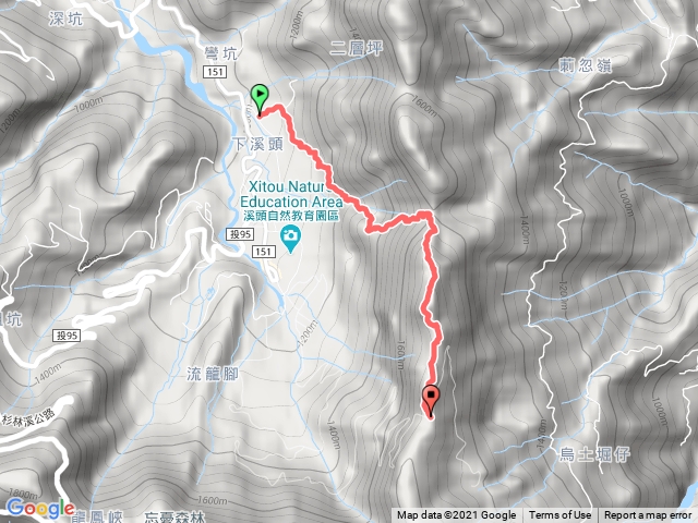 溪頭鳳凰北嶺-米堤登山口-台演山2021-01-26