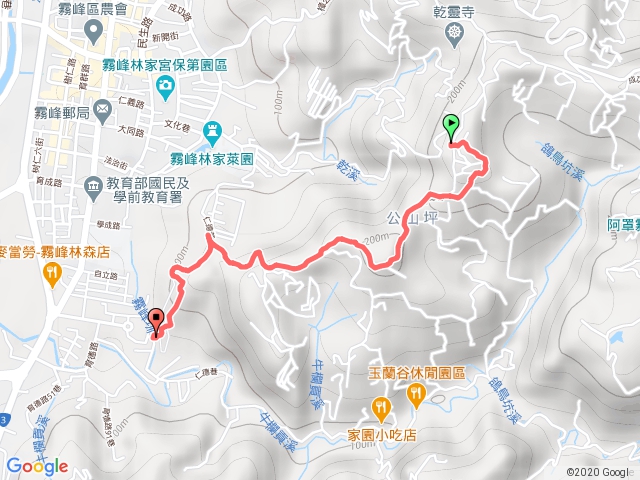 阿罩霧山-台灣省諮議會(單程)1061028