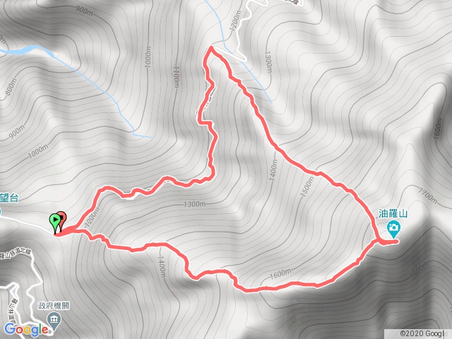 油羅山第一登山口上第二登山口下