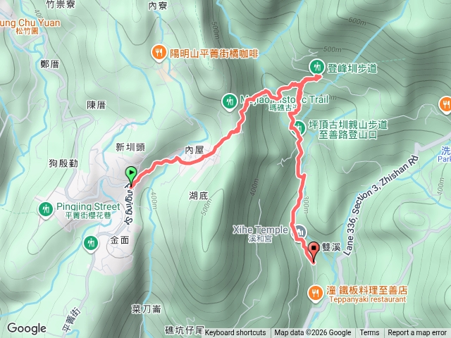 坪頂古圳步道預覽圖