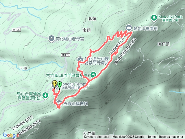 龍湖->紫竹->金光->紫竹->龍湖預覽圖