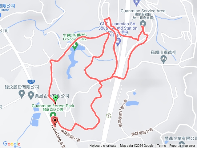 台南關廟森林公園步道預覽圖