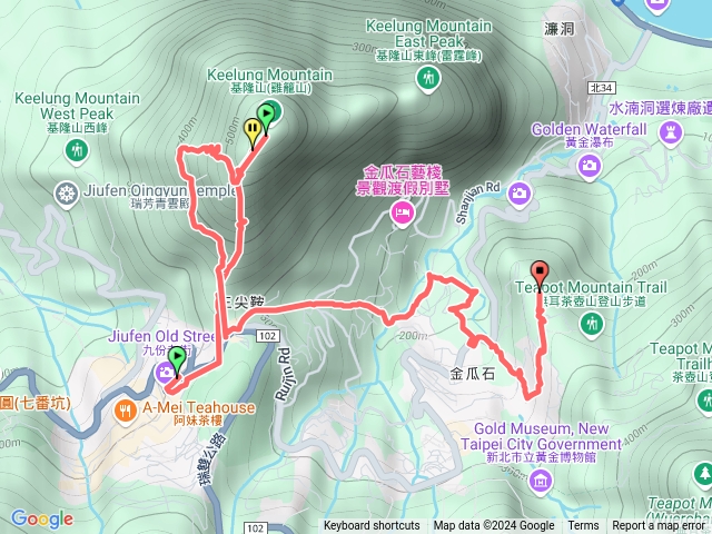 基隆山，山尖路觀光步道，報時山預覽圖