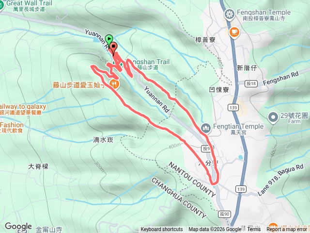 臥龍坡上，藤山步道下小O繞