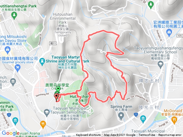 桃園虎頭山步道2021-1213