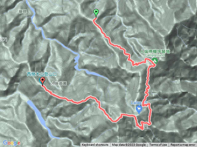 1120424雙龍步道進西巒大山人倫林道出