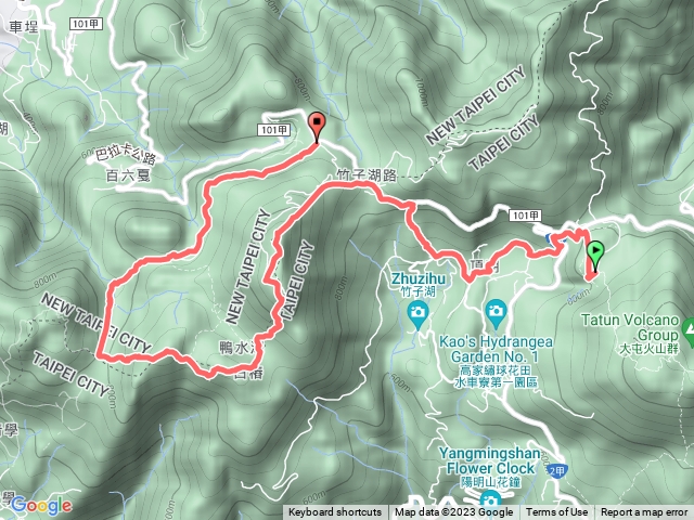 2023年臺北大縱走：尋寶任務臺北大縱走第二段：二子坪至小油坑20230311115742