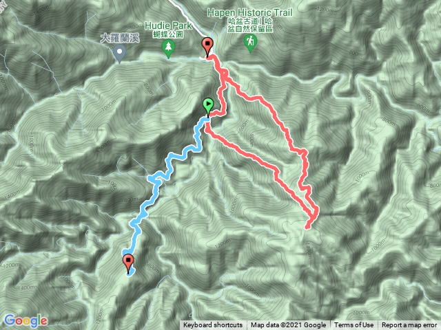 烏來模故山茶墾山利茂岸山