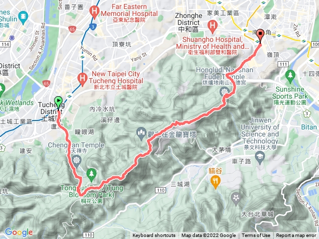 健行日記005 ─ 土城天上山到中和烘爐地