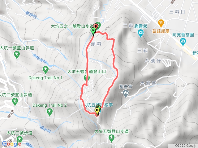 大坑五號步道環狀