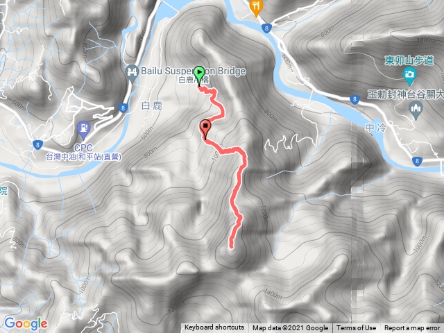 谷關老六-白毛山登山口至三角點