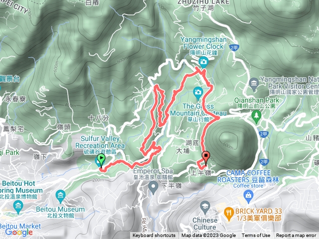 北投硫磺谷上十八份賞櫻接陽峰古道上前山公園接橫嶺步道