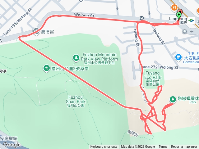 福州山公園觀景-富陽自然生態公園漫步行走預覽圖