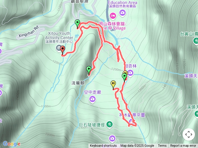 大學池步道+沿溪步道休休息+神木步道預覽圖