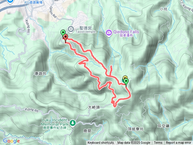 汐止大尖山接四分尾山