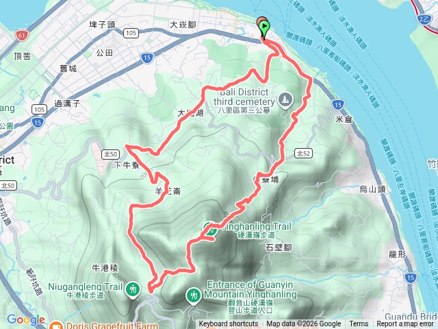 八里渡船頭硬漢嶺環狀預覽圖