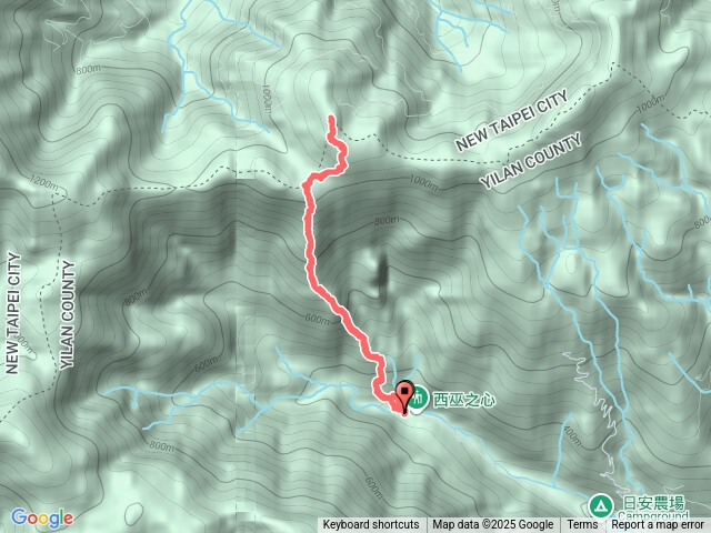 大礁溪山,從員山鄉三層坪西巫之心進入預覽圖