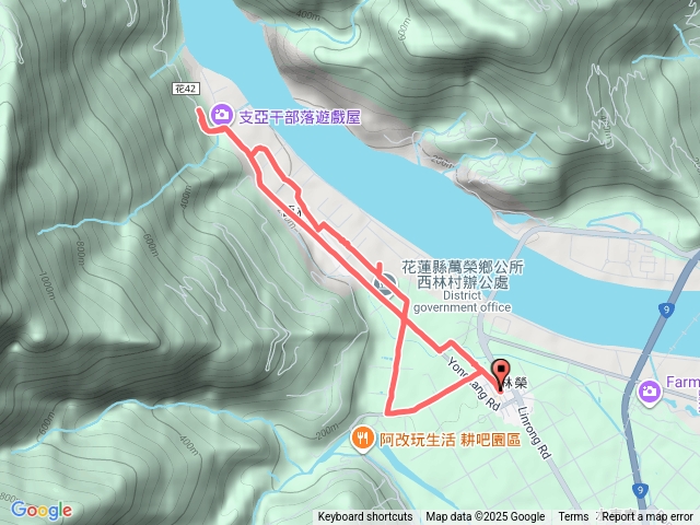 林田山舊軌道路線