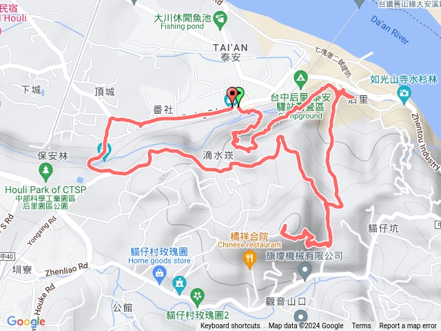 泰安登山步道登七塊山