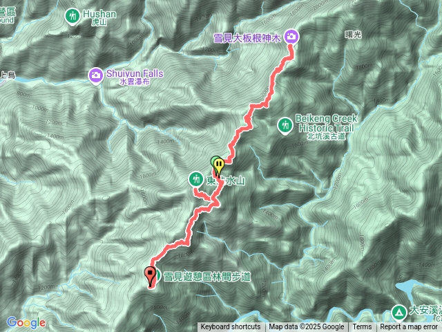 雪見東洗水山大板根爺爺縱走