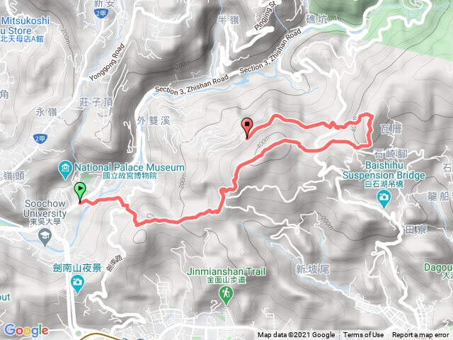 故宮上大崙尾頭山出翠山步道
