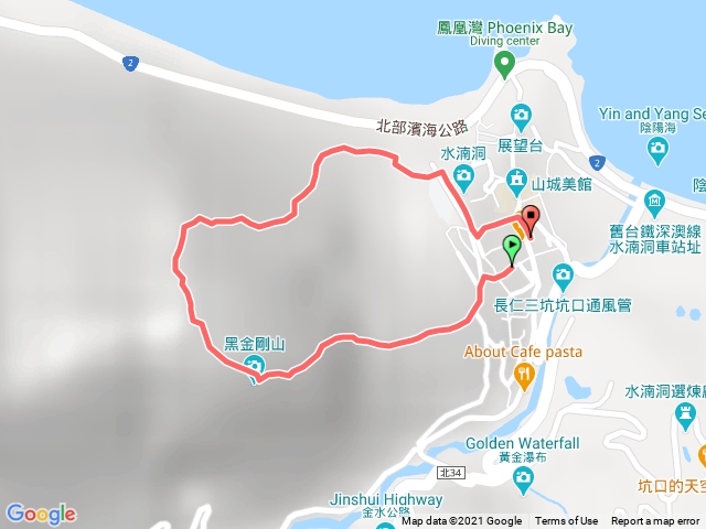 基隆山東峰接勇士岩